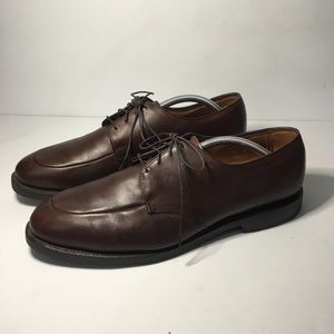 Allen Edmonds Men’s Brown Leather Kennett Split Toe Oxford Shoes Size 12D